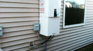 close up of a tankless water heater after tankless water heater installation summerville sc